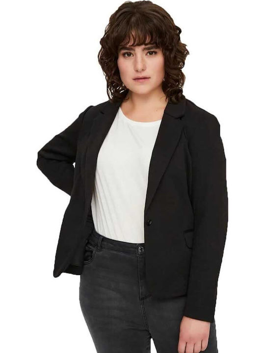 Vero Moda Julia Damen Mittellang Blazer Schwarz