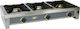 Roller Grill GAR 19B Εστία Υγραερίου Τριπλή 19kW 100.5x51x19.5cm