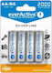 everActive Silver Line Презареждащи батерии AA Ni-MH 2000mAh 1.2V 4бр