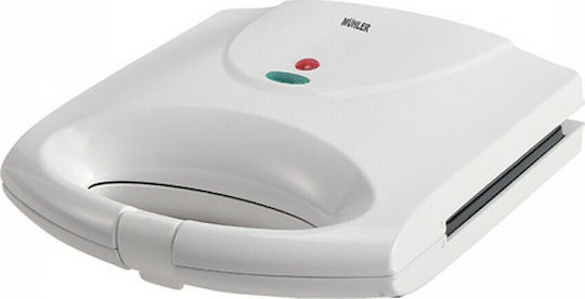 Muhler MH-776 Sandwich Maker for 2 Sandwiches 750W White