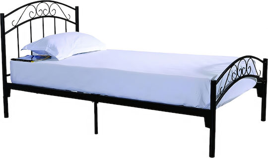 Zizel Κρεβάτι Μονό για Στρώμα 90x200cm Sandy Black Zizel Κρεβάτι Μονό για Στρώμα 90x200cm Sandy Black
