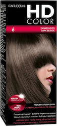 Farcom HD Color Βαφή Μαλλιών 6 Ξανθό Σκούρο 60ml