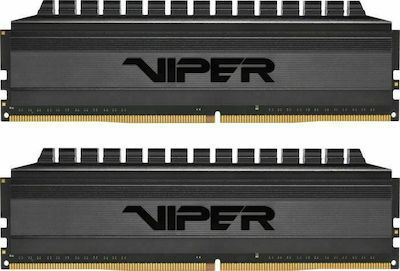 Patriot Viper 4 Blackout 16GB DDR4 RAM with 2 Modules (2x8GB) and 3200 Speed for Desktop