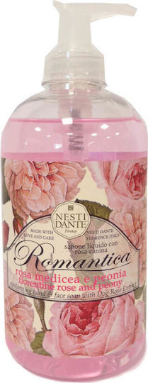 Nesti Dante Romantica Florentine Течен Сапун с Помпа Роза 500ml