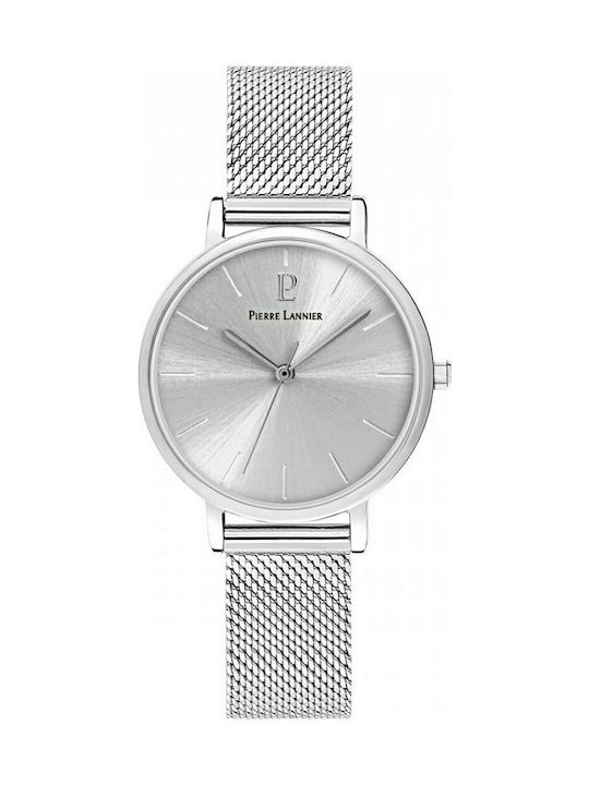 Pierre Lannier Symphony Watch with Silver Metal Bracelet