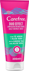 CareFree Duo Effect Daily Intimate Wash with Green Tea & Aloe Vera Gel Ευαίσθητης Περιοχής