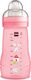 Mam Plastikflasche Easy Active mit Silikonsauger für 2+ Monate Pink Vögel 270ml 1Stück