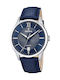 Festina Watch Battery with Blue Leather Strap