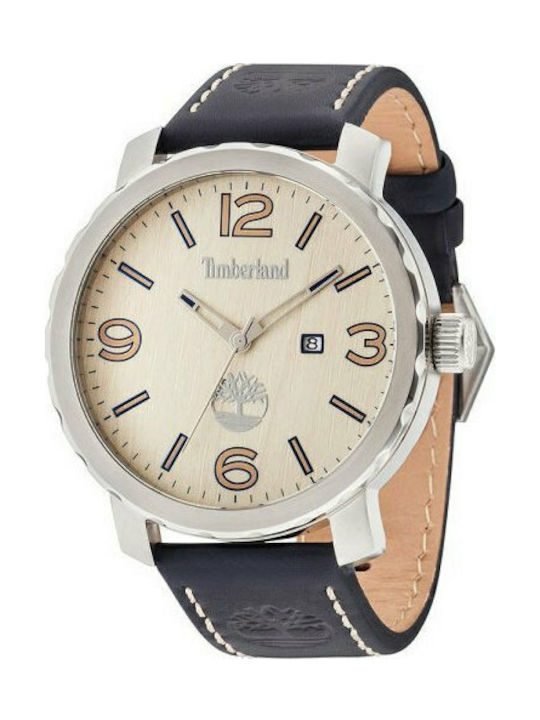 Timberland Pinkerton Uhr Batterie mit Blau Lederarmband