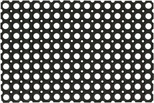 Sidirela Covor de Intrare din Cauciuc cu Inele Negru 50x80cm E-0529 Negre Sidirela Covor de Intrare din Cauciuc cu Inele Negru 50x80cm E-0529 Negre