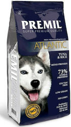 Premil Super Premium Atlantic 15kg Trockenfutter ohne Gluten für erwachsene Hunde mit Thunfisch