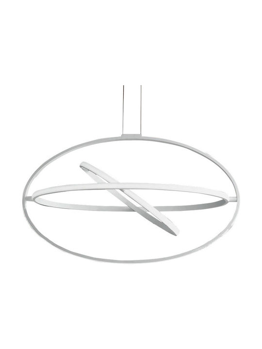 Ondaluce Pendant Light LED with Warm White Light Silver