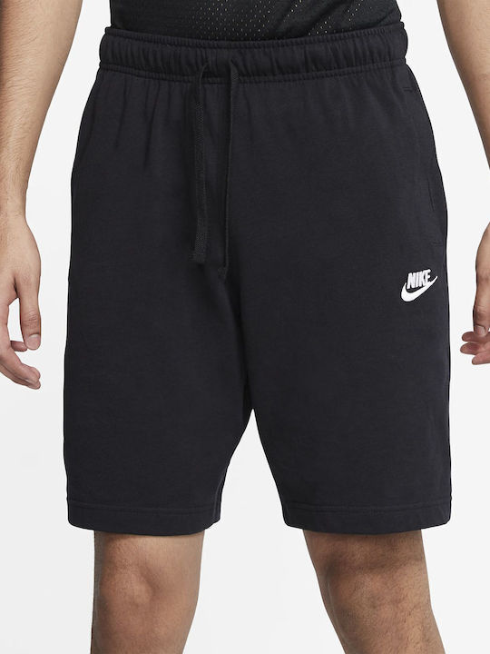 Sportswear Club Αθλητική Ανδρική Βερμούδα Μαύρη