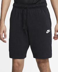 Nike Sportswear Club Fleece Αθλητική Ανδρική Βερμούδα Μαύρη