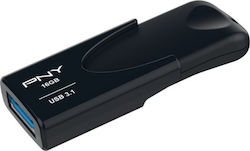 PNY Attaché 4 16GB USB 3.1 Stick Μαύρο