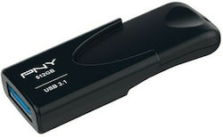 PNY Attaché 4 512GB USB 3.1 Stick Schwarz