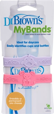 Dr. Brown's Band for Baby Bottles Pink - Purple My Bands 2pcs