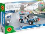 Alexander Toys Joc de construcție din metal Police pentru copii de 8++ ani