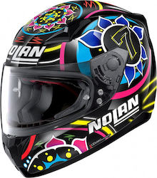 Nolan N60-5 Gemini Replica Full Face Helmet ECE 22.05 1400gr 61 C. Davis - Metal Black NON605D61 60553