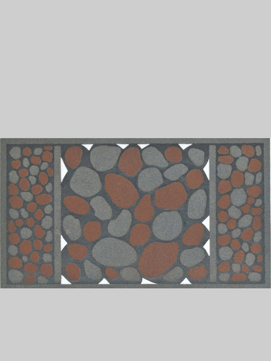 Entrance Mat Nonwoven Brown-Grey 45x75cm