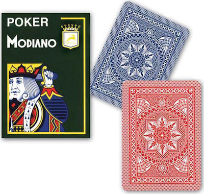 Modiano Cristallo Playing Cards Laminated for Poker Blue