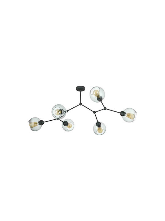 TK Lighting Fairy Plafonieră de Tavan Neagră cu Soclu E27