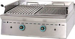 Sergas GR8S7 Grill LPG 18kW mit Lavastein & Abmessungen 80x75x38cm