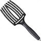 Olivia Garden Fingerbrush Combo Large Brush Hair for Hair Styling Black