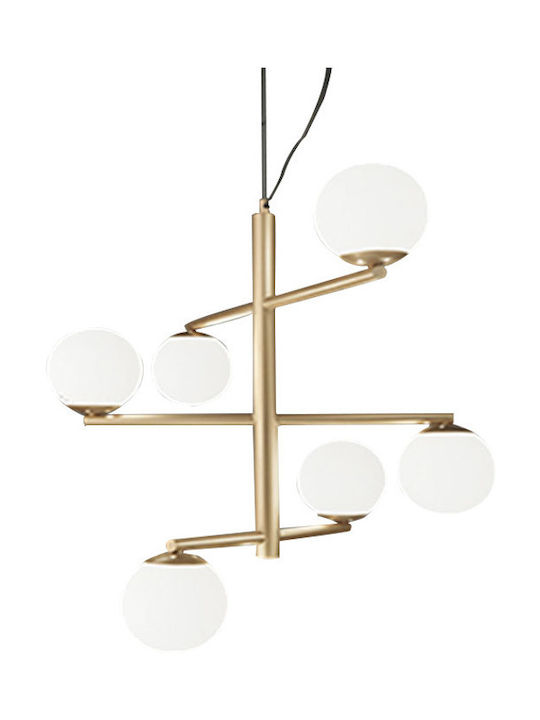 Ondaluce So.Gizah/Oro Pendant Light LED with Warm White Light Gold SO.GIZAH/ORO