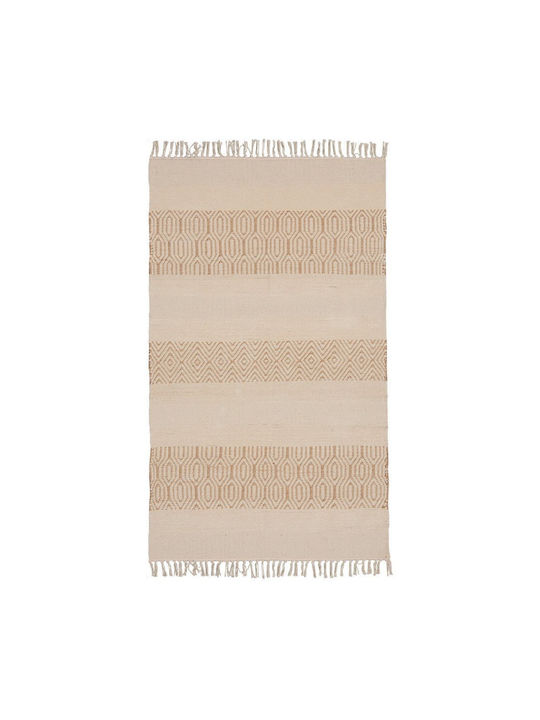 Synchronia Kalindi Rug Rectangular Wicker with Fringes Beige