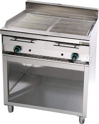 Sergas WG2 Grill LPG Wasser 18kW mit Basis & Abmessungen 87x65x94cm