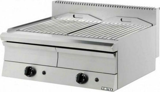 Vimitex Grătar comercial Pe gaz 25.2kW cu Dimensiuni 80x70x43cm