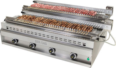 Sergas SG77D Spießiger Grill LPG 26kW mit Abmessungen 86x127x42cm