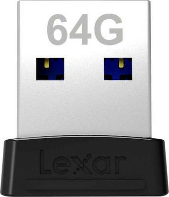 Lexar JumpDrive S47 64GB USB 3.1 Stick Μαύρο