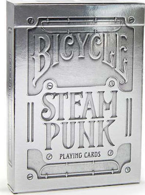 Bicycle Silver Steampunk Ediție de colecție Pachet de cărți Plastifiată Argint