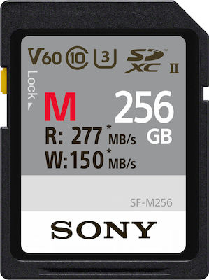 Sony M Series SDXC 256GB Class 10 U3 V60 UHS-II