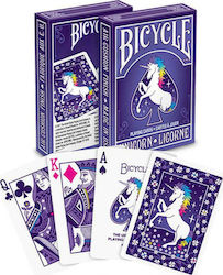 Bicycle Unicorn Plasticized Collectable Card Deck Purple