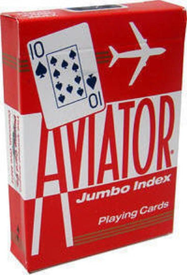 Aviator 1000876 Plasticized Card Deck Red