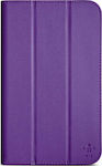 Belkin Smooth Tri-Fold Flip Cover Plastic Violet (Galaxy Tab 4 7.0) F7P256B2C01