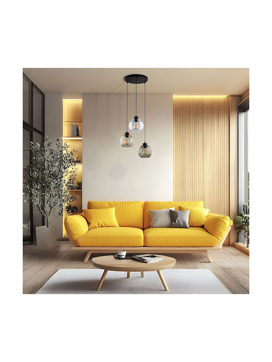 TK Lighting Cubus Κρεμαστό Φωτιστικό Διάφανο Μπ...