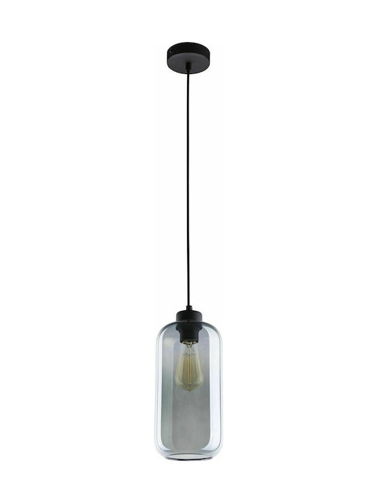 TK Lighting Marco Pendant Light Single-Light for Socket E27 Gray