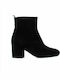 Paola Ferri Suede Women's Ankle Boots Black