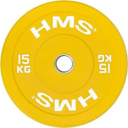 HMS Set Discuri De Tip Olimpic Cauciucate 1 x 15kg Φ50mm