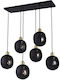 TK Lighting Cyklop Pendant Chandelier Rail for 6 Bulbs E27 Black