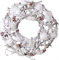 JK Home Decoration Christmas Wooden Decorative Wreath 38cm