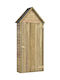 Wooden Garden Warehouse with Single-Leaf Door Brown L0.77xW0.37xH1.78cm