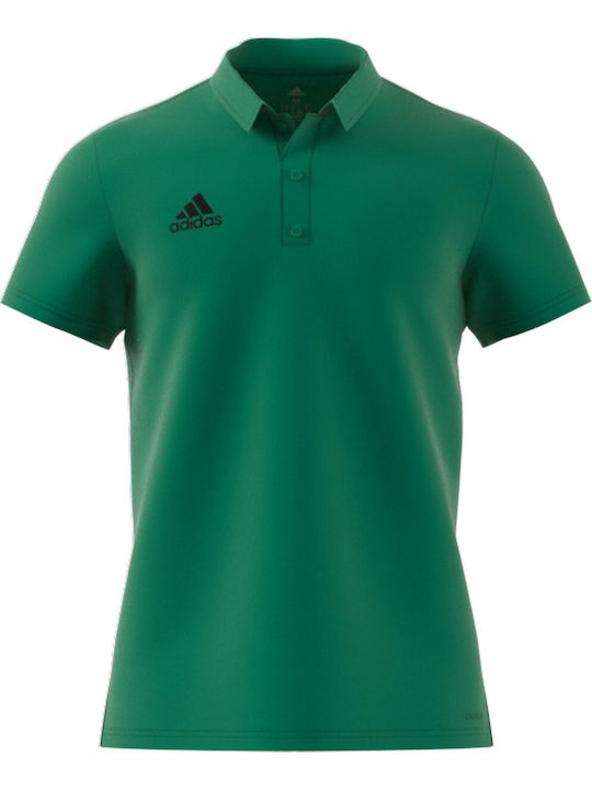 Adidas Core 18 Climalite Ανδρική Μπλούζα Polo Κοντομάνικη Πράσινη