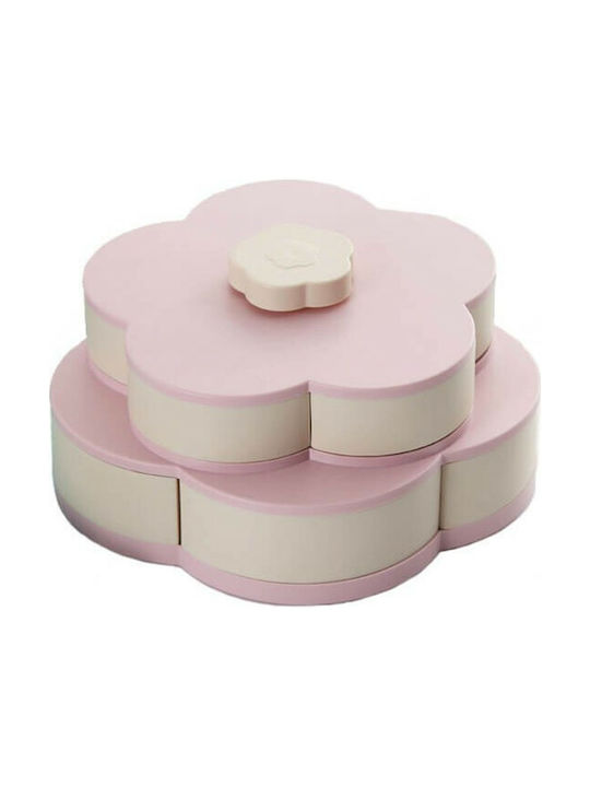 Factory Πλαστική Ορντεβιέρα 10 Θέσεων Ροζ Ø44xY13cm