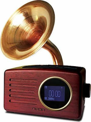 Neon MS135D Retro Tabletop Radio DAB+ with Bluetooth Brown