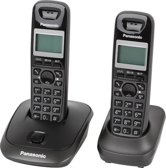 Panasonic KX-TG2512 Cordless Phone Duo Black